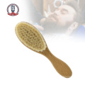 Soft Wool Beard Brush with Wood Handle for Hairdressing or Personal Care Beard Brush